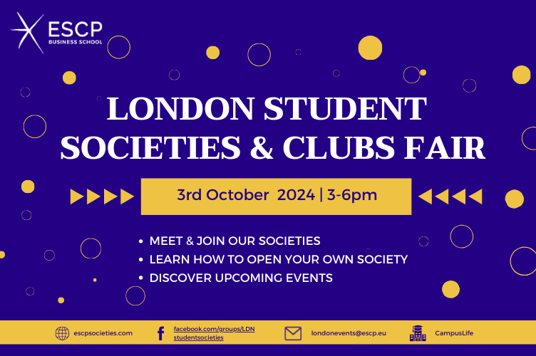 London Student Societies & Clubs Fair 2024 Highlights ESCP Business